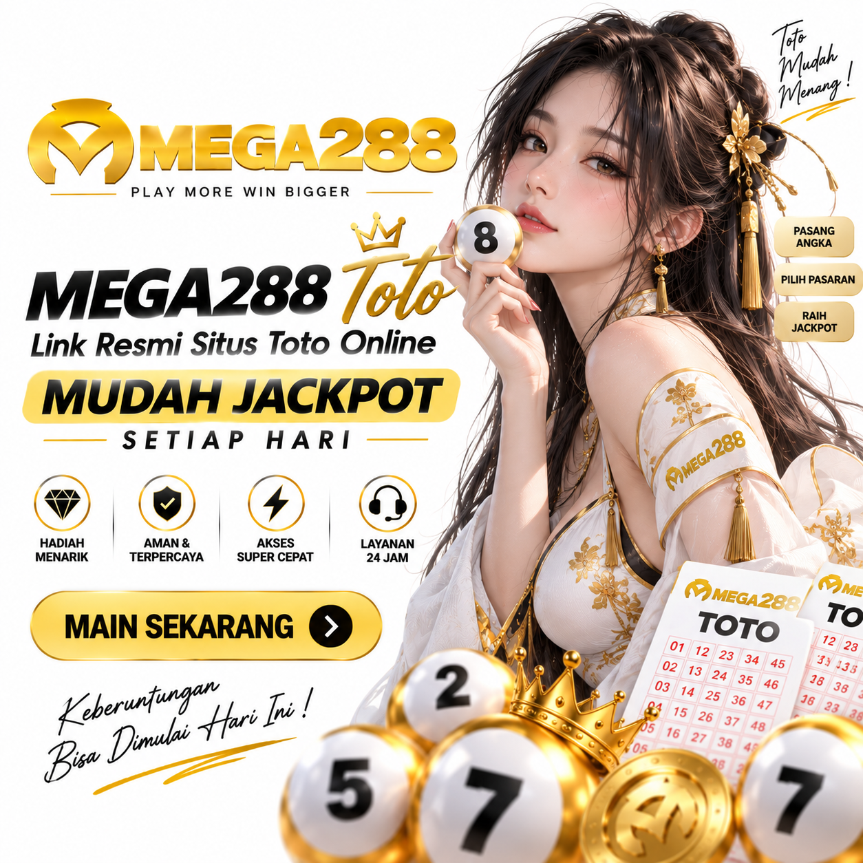 MEGA288 Toto | Link Resmi Situs Toto Online Mudah Jackpot Setiap Hari